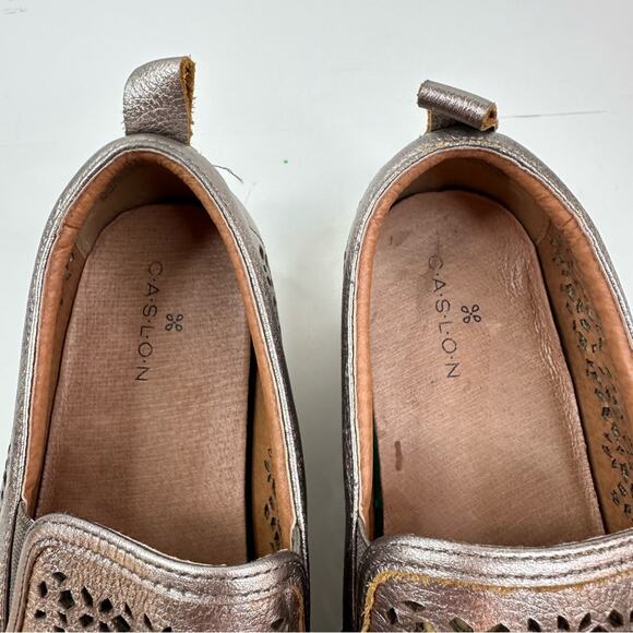 CASLON Eden 2 Perforated Platform Metallic Leather Sneaker Women’s Size 8.5 - Picture 6 of 12
